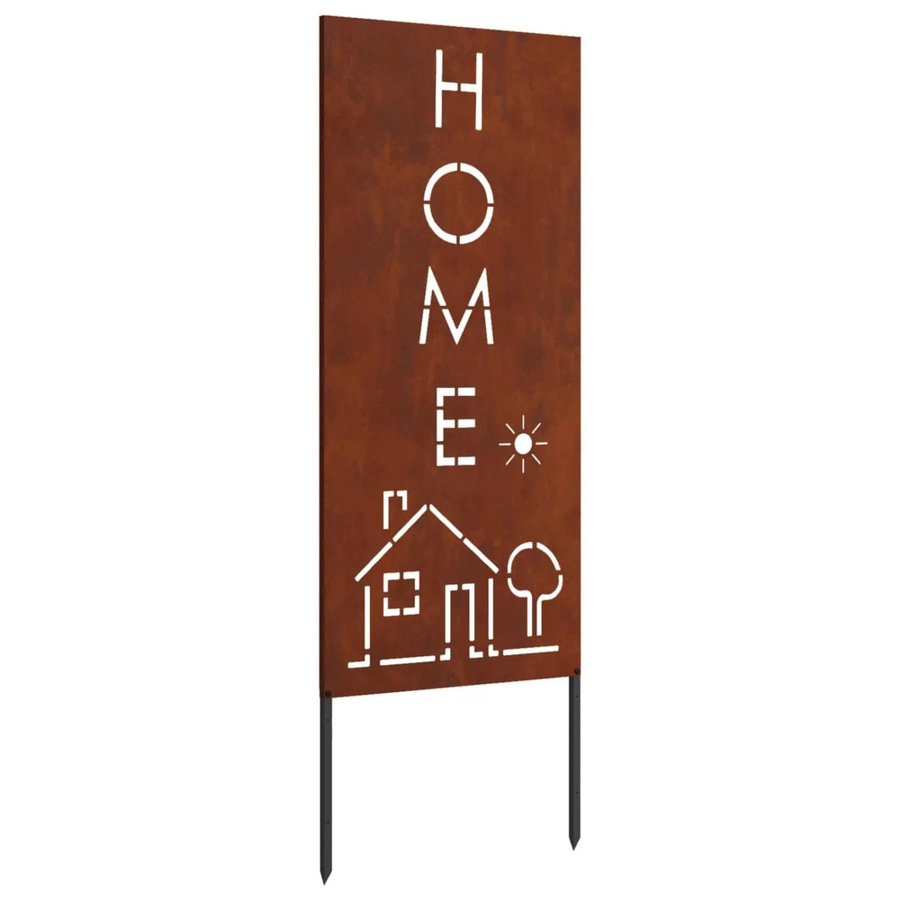 vidaXL Garten Sichtschutz Paravent aus Stahl in Rost-Optik, Farbe: Braun, B/H: 50 x 140 cm - Bild 2