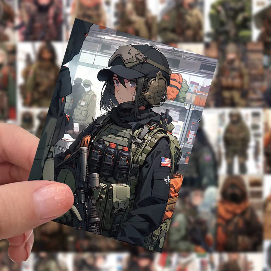 60-teiliges Set dekorative Mädchen-Aufkleber im Camo-Stil von RecordingYourLife Store in Multicolour für Notizbücher, Handyhüllen und Laptops - Bild 2