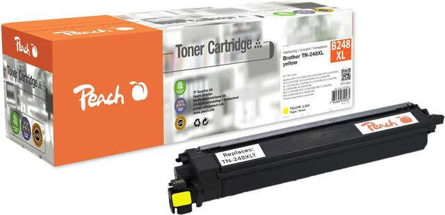 Peach B248 XLY Toner XL Schwarz für Brother HLL 3215 CW, DCPL 3560 CDW und MFCL 3760 CDW (wiederaufbereitet) - Bild 1