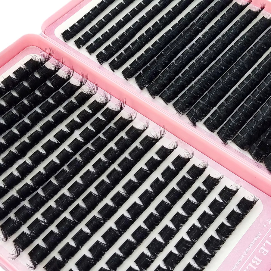 AMSDCN Wimpern-Cluster Faux Mink Wimpernverlängerung Set, Unisex - Bild 5