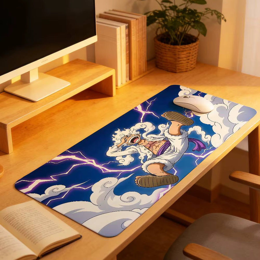 ONE PIECE Anime L-Luffy Gear 5 Mauspad Große Schreibtischunterlage Multicolour - Bild 5