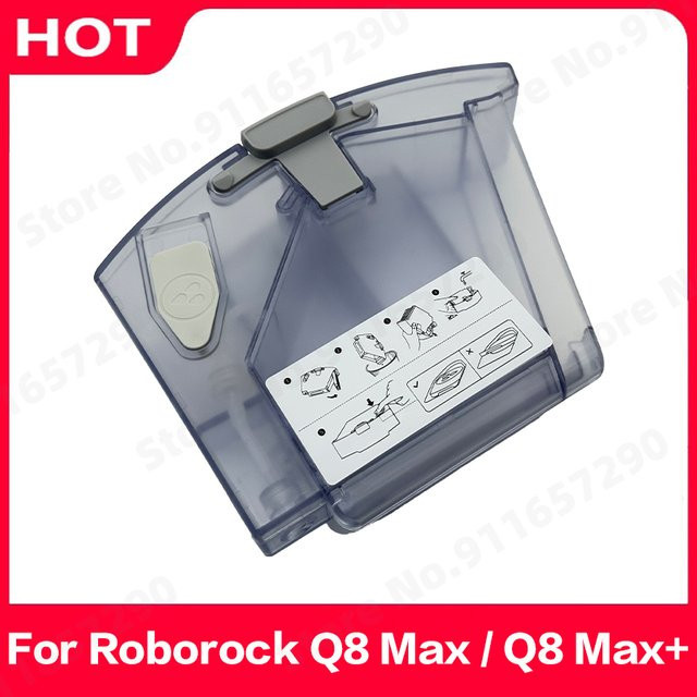Ultron Lite Ersatzteil-Set für Roborock Q8 Max und Q8 Max+: Staubbehälter, HEPA-Filter und Wassertank in Schwarz und Transparent - Bild 1