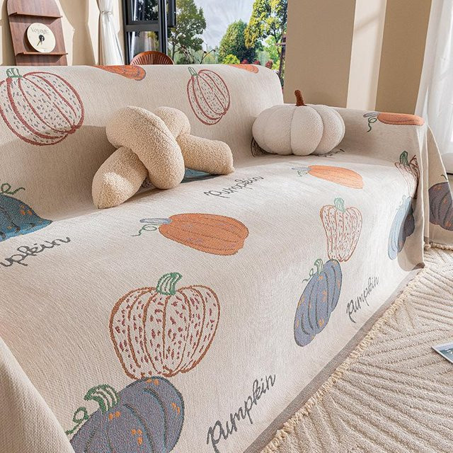 Super Six Sofabezug aus Chenille in Grau und Beige, kratzfester Rundumbezug für dein Sofa, B/T: 180 x 130 cm - Bild 1