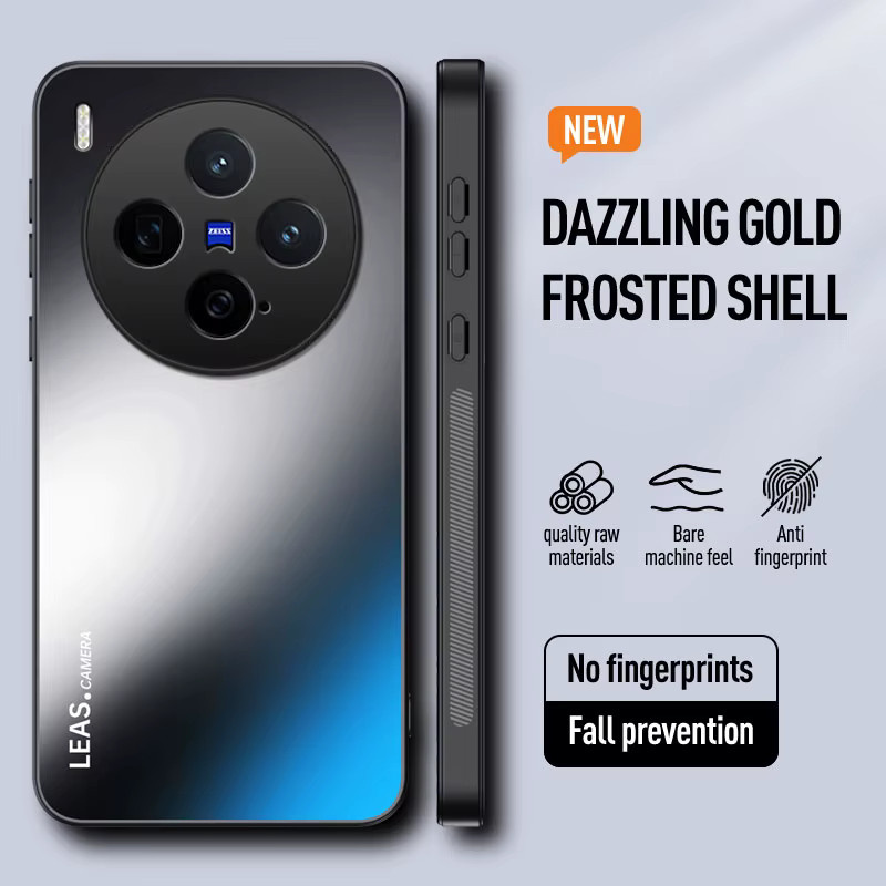 EUCAGR Schutzhülle für VIVO X300 Pro, X300S und X300 Ultra in Schwarz, Stoßfeste Matte Rückseite aus TPU und PC - Bild 2