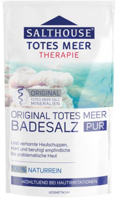 Salthouse Totes Meer Therapie Badesalz Pur, 500 g, Unisex - Bild 1