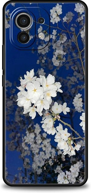 Handyhülle Blumenmeer Rosa Kirsche für Xiaomi und Poco Modelle in Pink und Blau - Bild 1