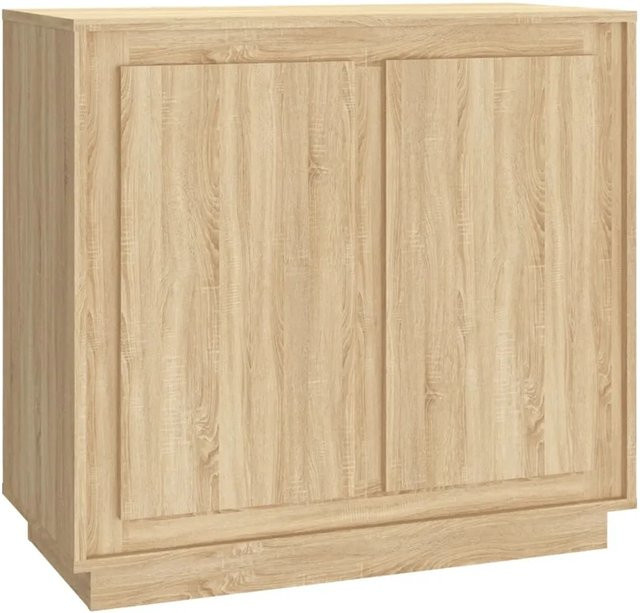 vidaXL Sideboard Sonoma-Eiche in Braun aus Holzwerkstoff, B/T/H: 80 x 34 x 75 cm - Bild 1