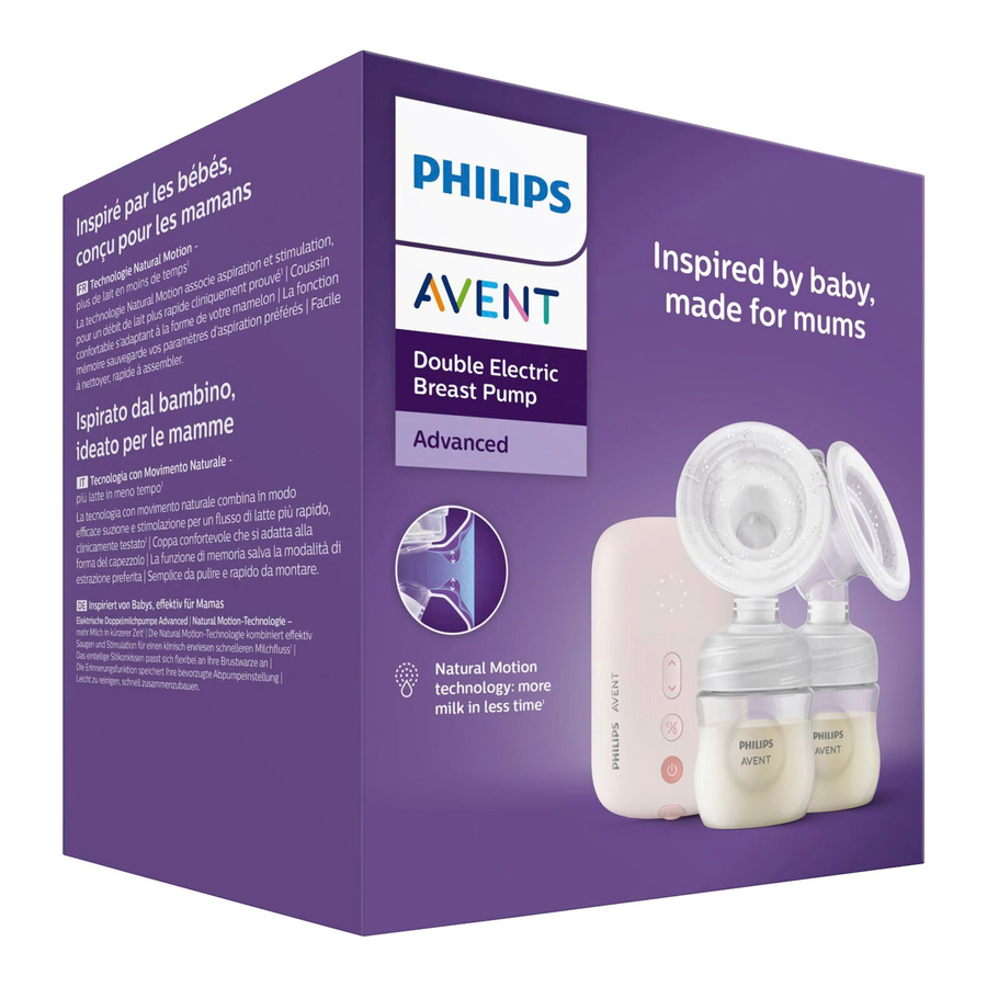 Philips Avent Elektrische Doppel-Milchpumpe SCF397/31 Transparent - Bild 2
