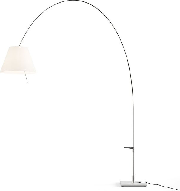 Luceplan Lady Costanza D13Ed Terra Bogenleuchte aus Aluminium in Weiß, dimmbar und verstellbar - Bild 1