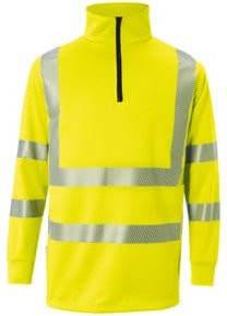 Kübler Workwear Zip-Sweatshirt REFLECTIQ PSA 2 in Warngelb, Größe S - Bild 1