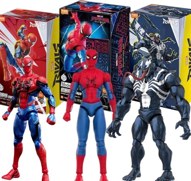 BLOKEES Marvel Rivals Spider-Man Venom Champion Klasse Actionfigur, mit beweglichen Gelenken, Montierbares Film-Sammlermodell - Bild 1