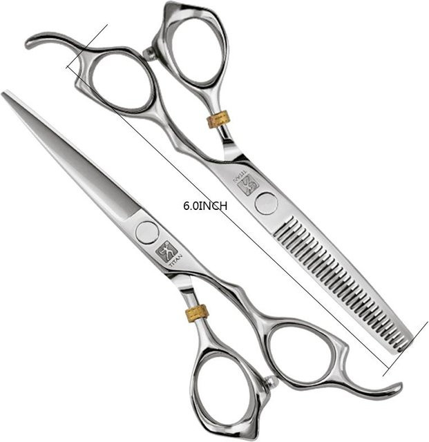 TITAN HIRLD Haarschere und Ausdünnungsset, 15,2 cm, Unisex - Bild 1