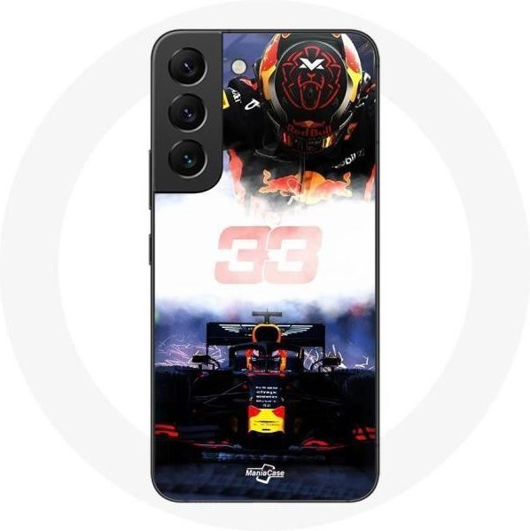 Samsung Galaxy S21 FE Schutzhülle Max Verstappen Formel 1 Design in Schwarz Rot Gelb - Bild 1