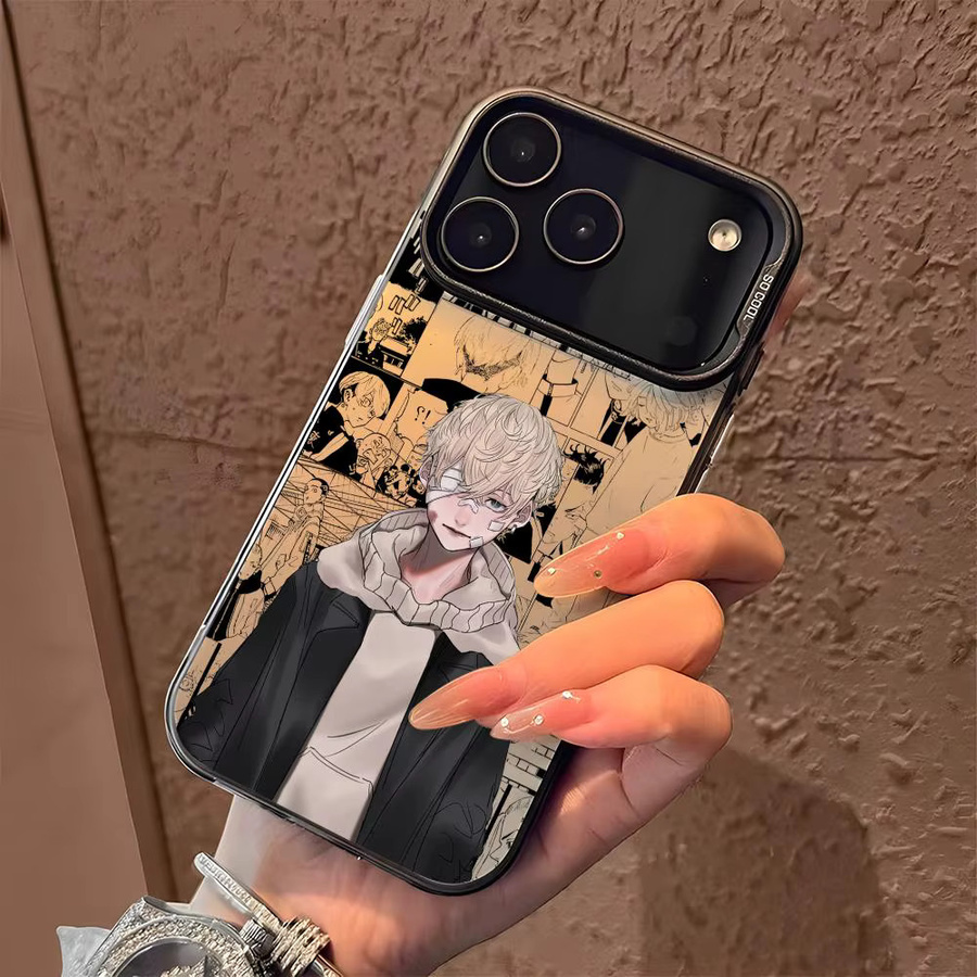 Anime C-Chifuyu Matsuno Handyhülle für iPhone 11 bis 17 Pro Max, Mehrfarbig, Matt Laser Metallic Aurora Design - Bild 2