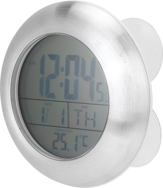 Tooarts Duschwanduhr Grey mit digitaler Temperatur- und Kalenderanzeige, wasserdicht und tragbar - Bild 1