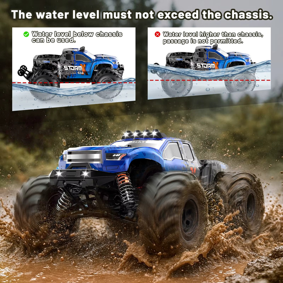 Womaqu RC-Truck, Allterrain Offroad RC-Auto, 1:14, ferngesteuert, ab 14 Jahren - Bild 4