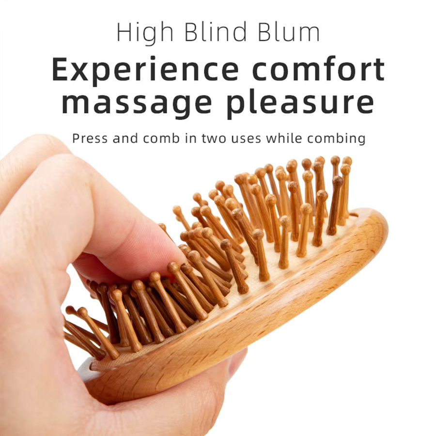 Bambus Haarbürste Massage Kamm, Unisex - Bild 2