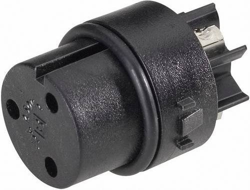 Bulgin SA3319 Rundstecker Buchse Serie SA, gerade, Schwarz - Bild 1