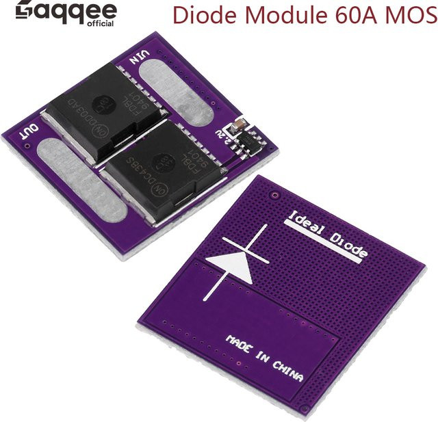 diymore Diodenmodul zur Rückflusssicherung mit 60 A und 2 MOS in Violett - Bild 1