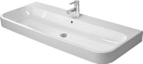 Duravit Möbelwaschtisch Happy D.2 in Weiß mit geschlossenem Abfluss und Überlauf, B: 120 cm, T: 50,5 cm - Bild 1