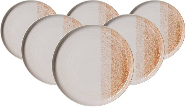 Ritzenhoff & Breker Frühstücksteller Trio aus Keramik, Braun, 6er Set, Durchmesser: 19,5 cm - Bild 1