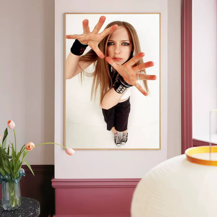 Retro Avril Lavigne Film Aufkleber aus Kraftpapier für dein Zimmer oder Café, Multicolor - Bild 6