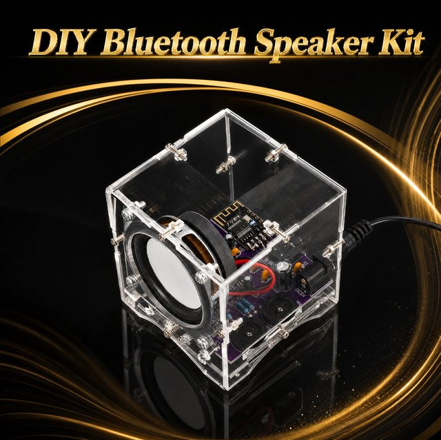 diymore DIY Bluetooth-Lautsprecher-Set Stereo-Verstärker Bausatz mit 3W und DC 5V - Bild 1
