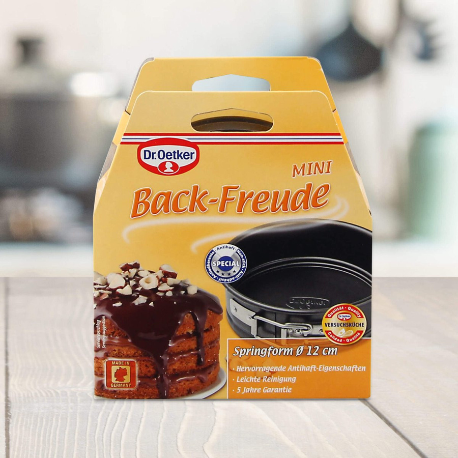 Dr. Oetker Springform Back-Freude, rund, schwarz, Durchmesser: 12 cm, Antihaftbeschichtung - Bild 2