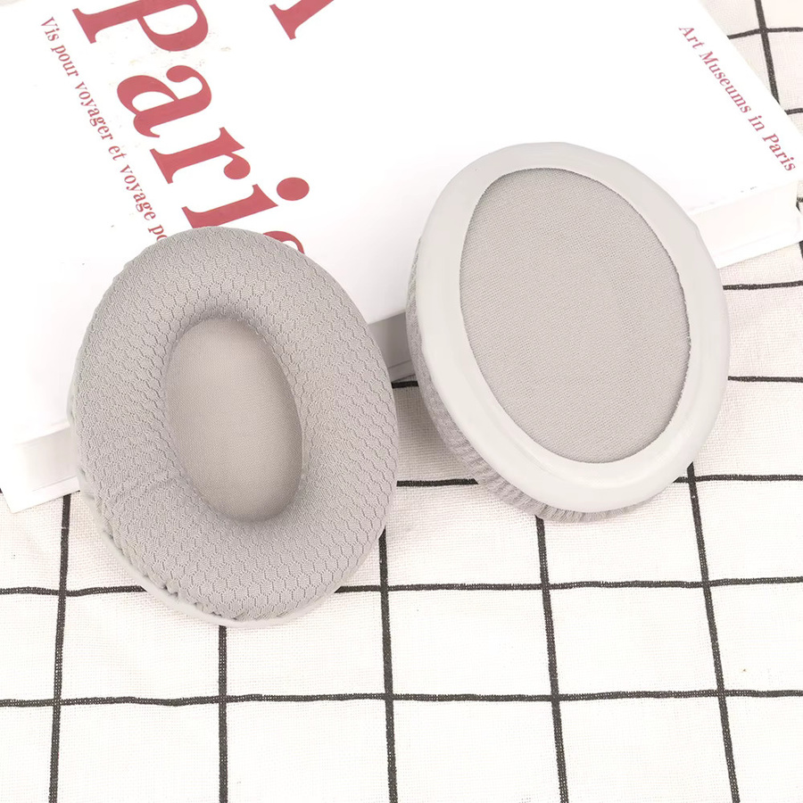 Sony Ersatz Ohrpolster aus Mesh-Stoff und Velour-Leder für WH-CH700N, CH710N und CH720N Over-Ear Kopfhörer in Ovaler Form - Bild 3