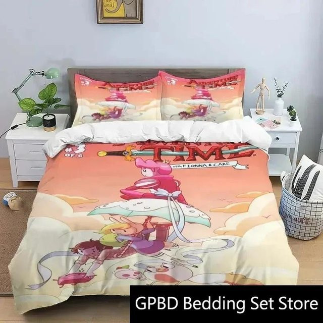 Adventure Time Bettwäsche Set Lodestar mit Bettbezug und Kissenbezug, Mehrfarbig, B/T: 200 x 200 cm - Bild 1