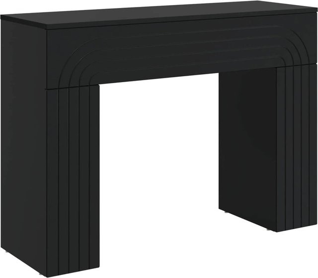 vidaXL Couchtisch modern in Schwarz aus Holzwerkstoff, B/T/H: 102 x 35 x 75 cm - Bild 1