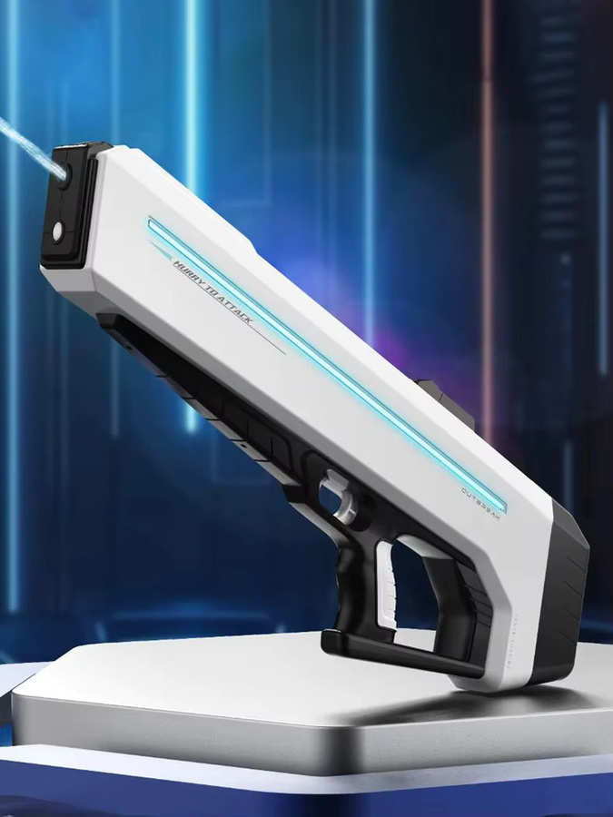 MOQIDODO Elektrische Wasserpistole, mit LED, Dauerfeuer-Balster - Bild 6