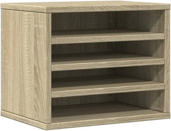 vidaXL Schreibtisch-Organizer Sonoma-Eiche in Braun mit mehreren Fächern, B/T/H: 36 x 26 x 29,5 cm