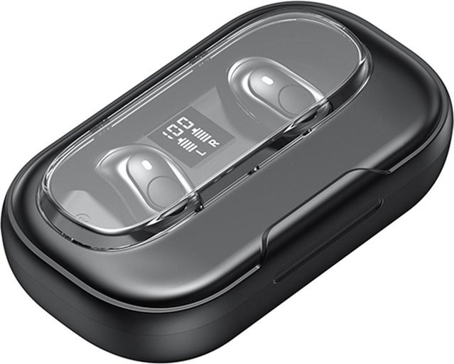 Andoer Bluetooth In-Ear Sport-Kopfhörer mit Ohrbügel, Wasserdicht, extrem niedrige Latenz, Schwarz - Bild 1