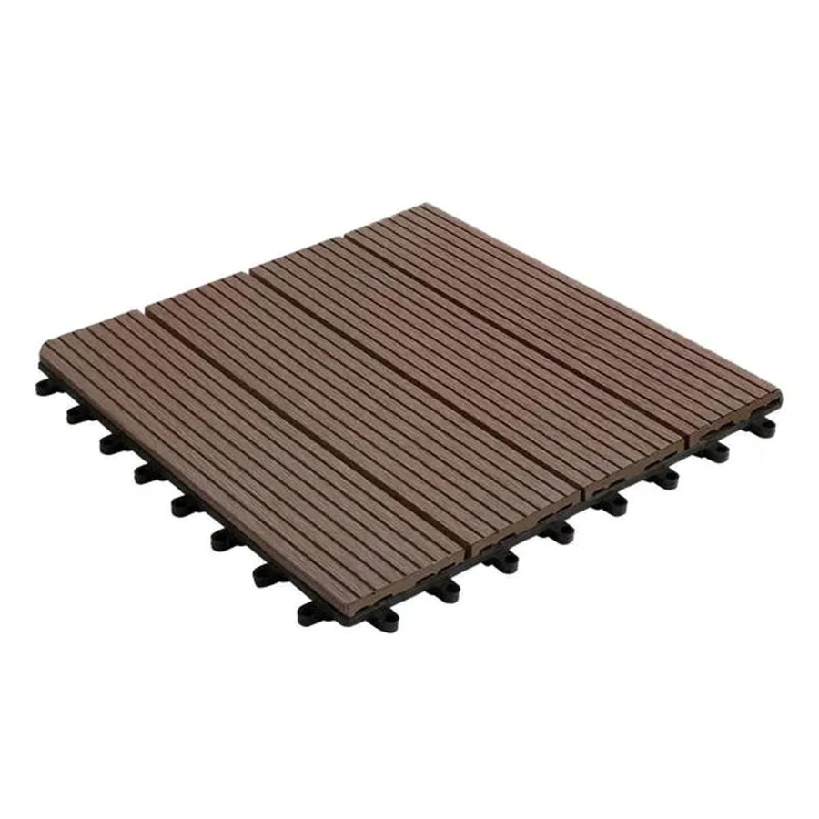 Karat WPC Klickfliese Royal Terrassenfliese Dunkelbraun B/B/H: 30 x 30 x 30 cm - Bild 2
