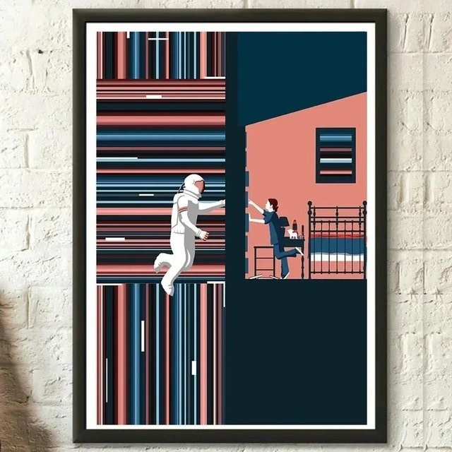 Potdemiel Interstellare Weltraum-Wandkunst als HD-Diamantdruck-Poster in Multicolour zur Dekoration von Wohnzimmer und Schlafzimmer - Bild 1