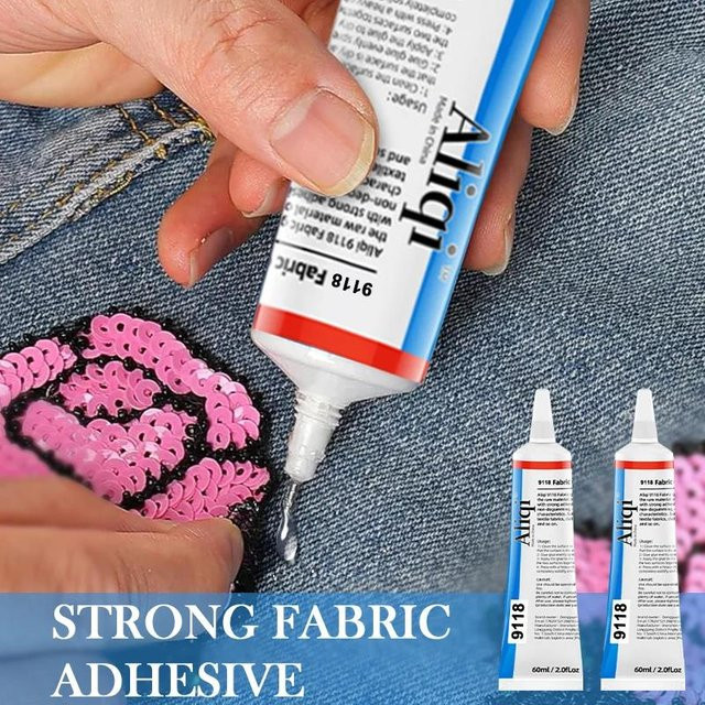 ZY Textilkleber Transparenter Wasserfester Schnellkleber für Stoffreparaturen 15 ml oder 60 ml - Bild 1