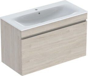 Geberit Möbelwaschtisch-Set Renova Plan in Weiß mit Waschbecken und Innenschubladen, B/T/H: 100 x 62,2 x 48 cm - Bild 1