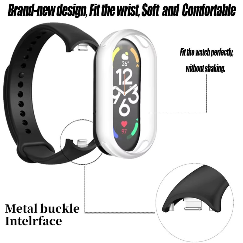 Xiaomi Uhrenarmband-Set Silikon, Schwarz, Unisex - Bild 2