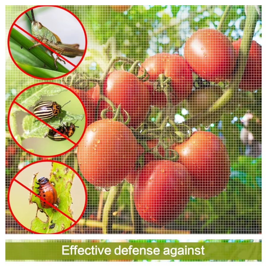 2er-Pack Ultrafeines Gartennetz in Weiß als Pflanzenschutz und Vogelschutz für Gemüse, Obst und Blumen, B/H: 198 x 305 cm - Bild 3