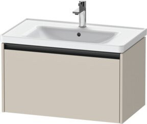 Duravit Waschtischunterschrank Ketho.2 in Tau Matt Beige, wandhängend, 1 Auszug, B: 78,4 cm, T: 45,5 cm, H: 44,0 cm - Bild 1