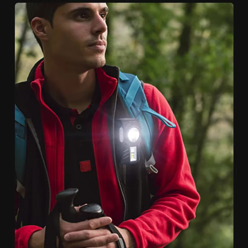 ESMARTER Mini LED Scheinwerfer mit Bewegungssensor, USB aufladbare Camping-Laterne mit Magnet und Clip für Angeln und Warnfunktionen - Bild 5
