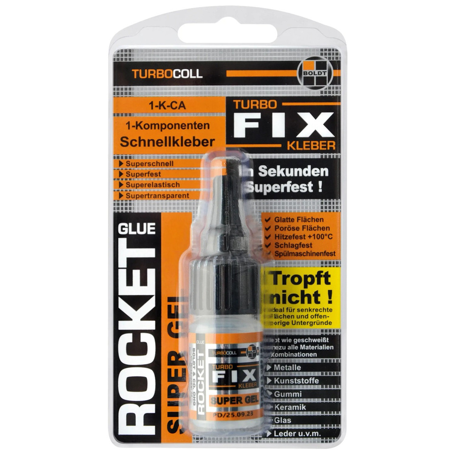 Boldt Schnellkleber Super Gel Rocket TurboFix, transparent, 10 g - Bild 2