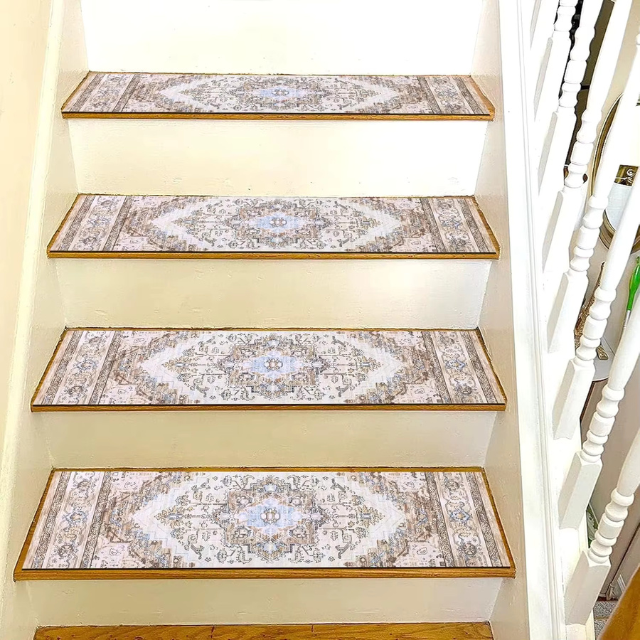 VIKAMA BOHO Treppenprofilpolster Anti-Rutsch-Pad aus Silikagel in Mehrfarbig mit grafischem Design - Bild 1