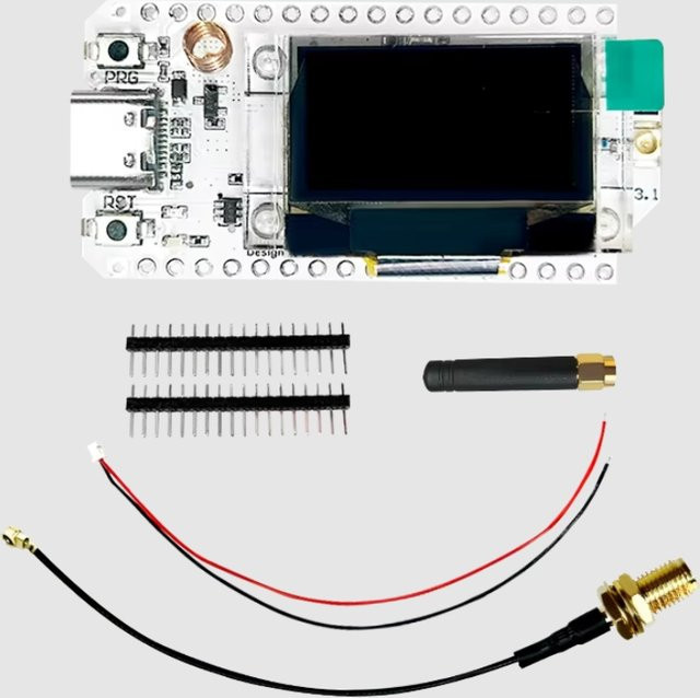 Heltec Meshtastic WiFi LoRa 32 V3 Entwicklungsboard mit ESP32, SX1262 und blauem 0,96 Zoll OLED-Display für Arduino - Bild 1