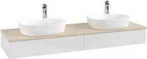 V&B Waschtischunterschrank Antao mit Beleuchtung, Farbe: Weiß, B/T: 160 x 50 cm - Bild 1