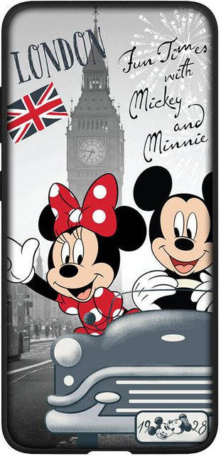 Niedliche Mickey Maus und Minnie Maus Handyhülle für Samsung Galaxy S25 S24 S23 S22 Ultra FE A05 A06 A15 A16 A35 A36 A37 A53 A54 A55 A56 A57 A25 A26 sowie iPhone 8 in Schwarz und Multicolour - Bild 1