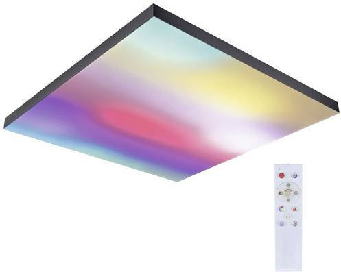 Paulmann Velora Rainbow 79909 LED-Deckenleuchte in Schwarz mit RGB-Farben, dimmbar und Fernbedienung - Bild 1