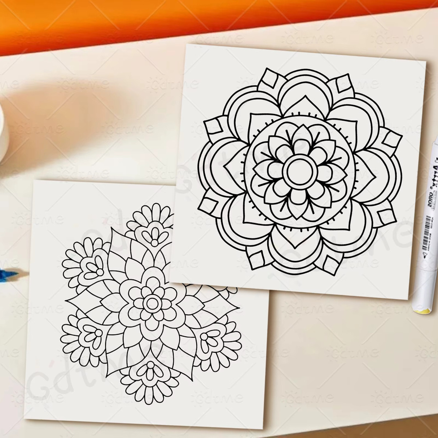 Mandala-Malbuch zur Stresslinderung und Entspannung - Bild 4