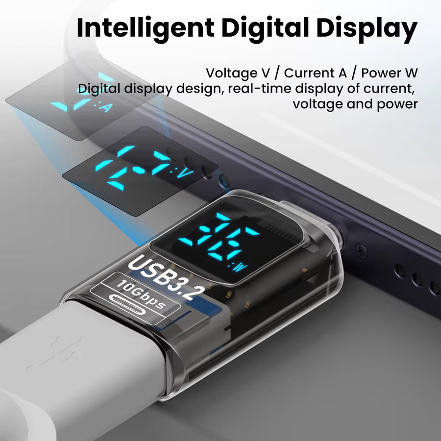 NNBILI USB-C auf HDMI Adapter mit Digital-Display, USB 3.2 OTG für iPhone 16 15 Pro Max, Samsung, iPad und Laptop, 4K@60Hz mit Schnellladung und Datensynchronisation - Bild 5